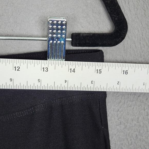 Eileen Fisher Pants Womens Small Black Pull On Stretch Knit Slim Ankle Made USA - Picture 3 of 12